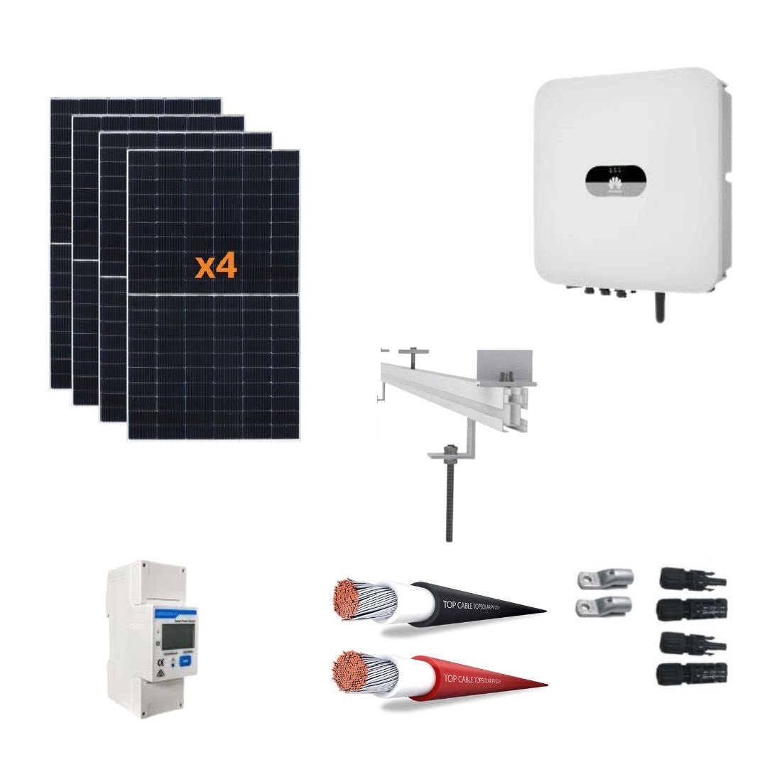 Imagen de Kit Solar Autoconsumo Directo 4kW Monocristalino HUAWEI SUN2000 5KTL